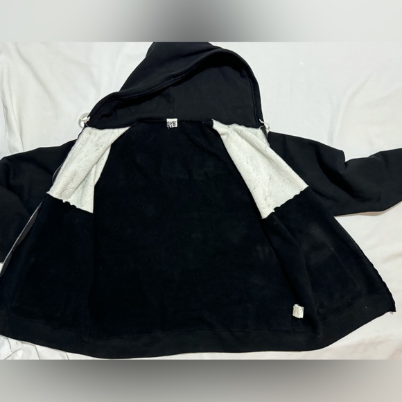 VTG A Bathing Ape BAPE Digital Print Y2K Stars Nigo Parka Zip Hoodie RARE BLACK - Picture 10 of 16